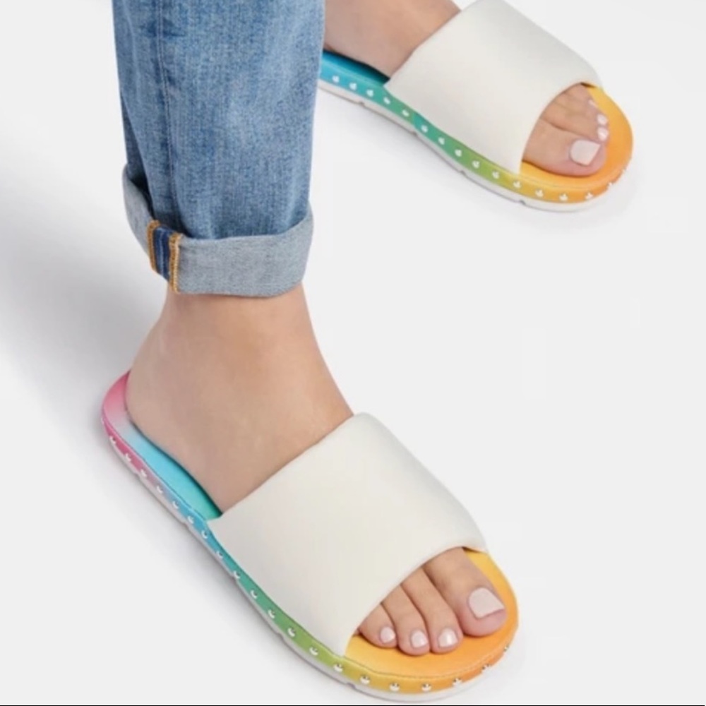 Dolce Vita X The Trevor Project Mochi Pride Slides Sandals size 7